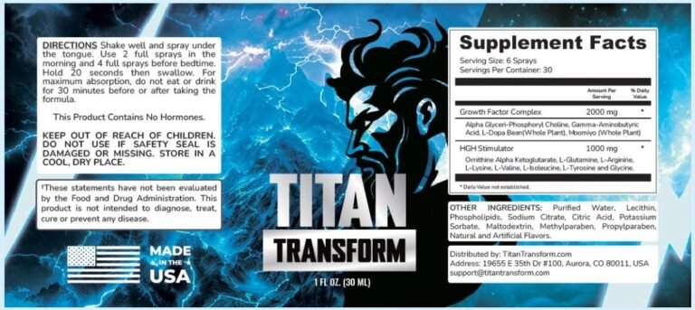 titan transform ingredients